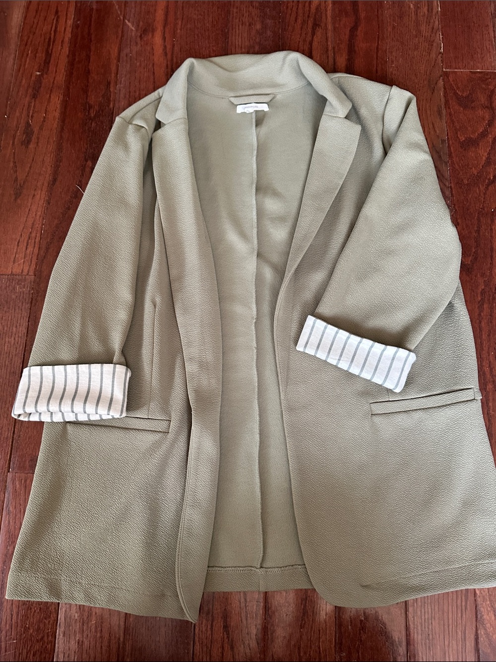 Maurices Sage Green Open-Front Blazer